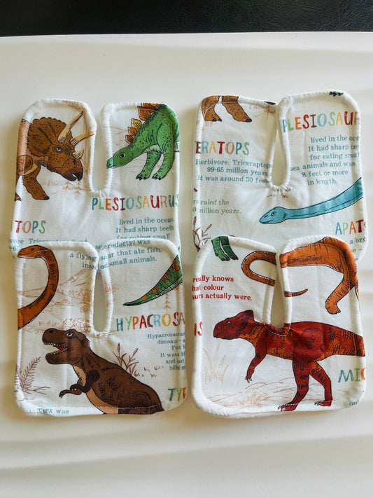 Dinosaurs Custom Trach pads pack of 4