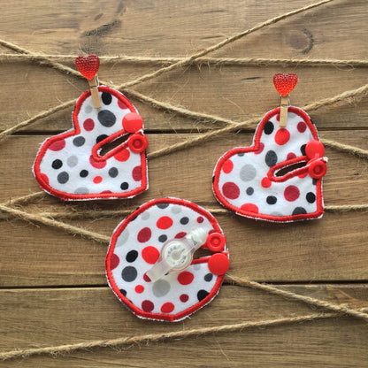 Valentines custome G tube pads set of 3