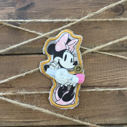 Minnie Mouse custom G tube pad.