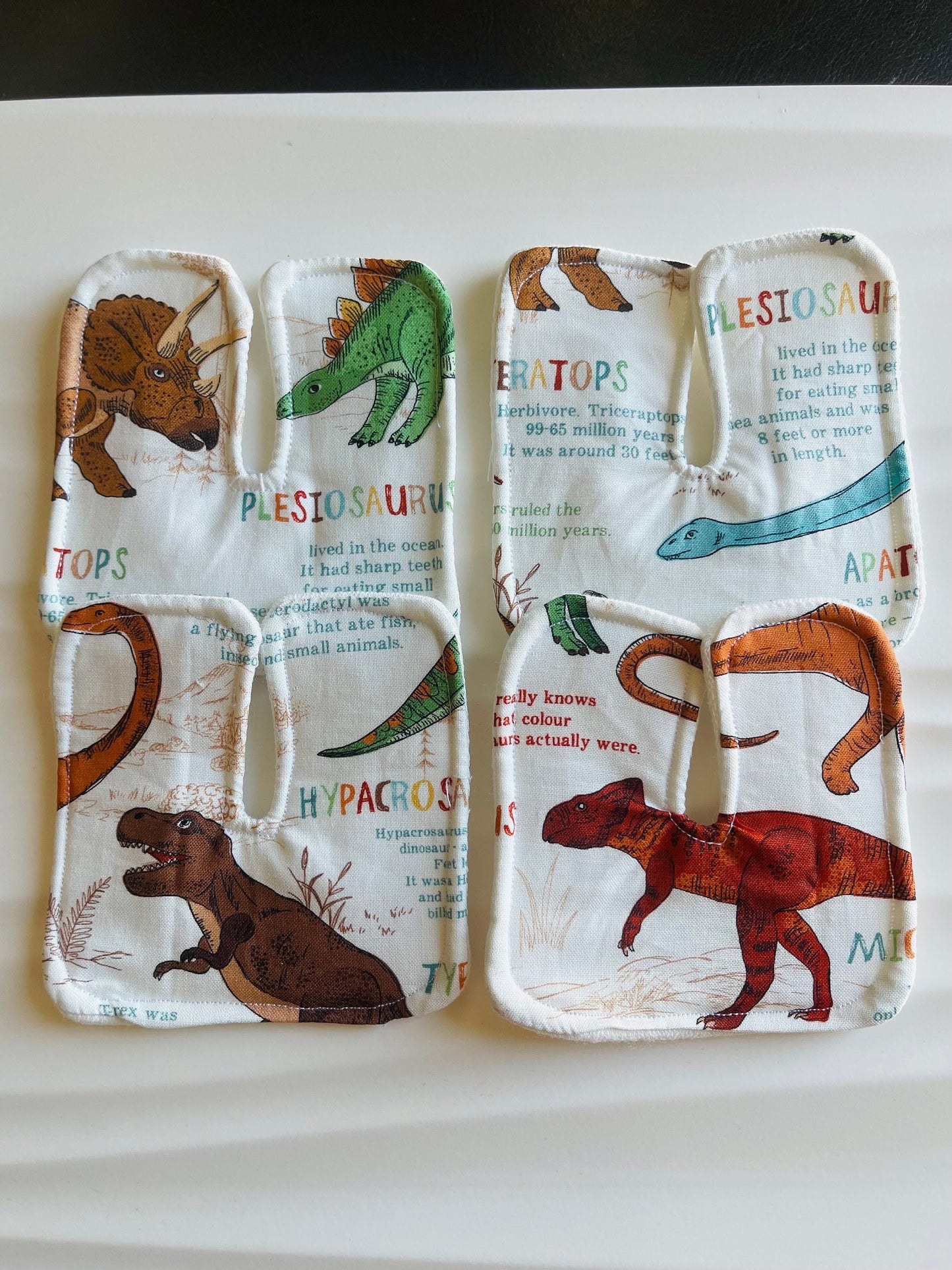 Dinosaurs Custom Trach pads pack of 4