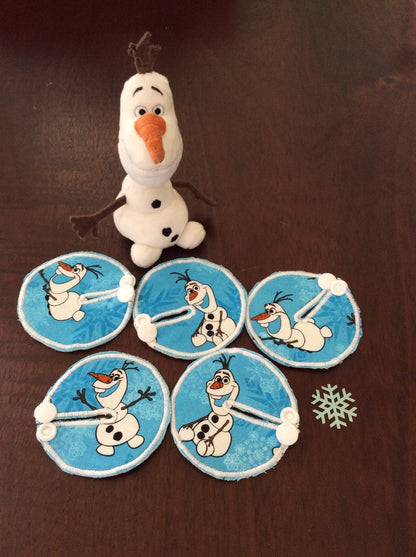 Olaf g tube pads set of 5.